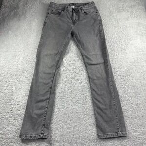 Free Planet Jeans Mens 32x32 (30x30) Gray Wash Sustainable Denim Straight Leg